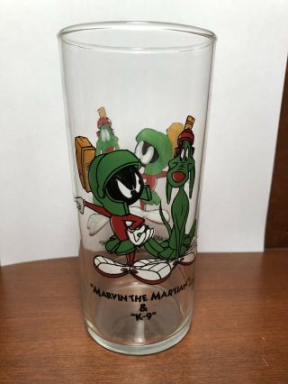Rare 1994 Marvin The Martian & K - 9 Pepsi Collector Series Glass