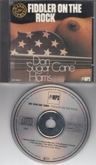 Don Sugar Cane Harris Fiddler On The Rock Rare M - Cd
