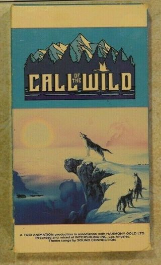 1983 Animated Call Of The Wild Adventure Movie Vhs Rare