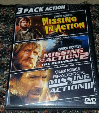 Missing In Action 1,  2 & 3 Rare Oop Dvd - -
