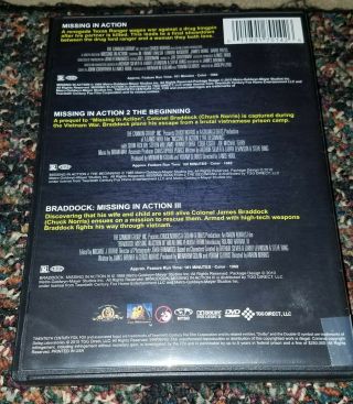 MISSING IN ACTION 1,  2 & 3 Rare OOP DVD - - 2