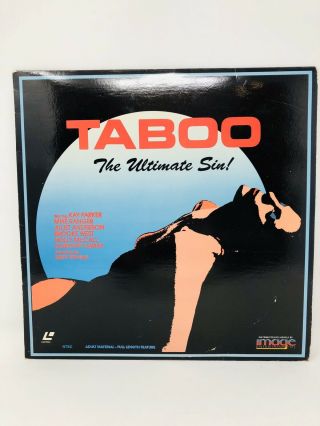 Taboo - The Ultimate Sin On Laserdisc Porn Adult Video Rare