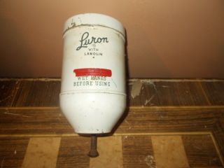 Vintage Luron Porcelain Enamel Powder Soap Dispenser Rare
