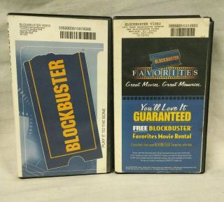5 Blockbuster Video VHS Clamshell Ex - rentals Collectible Rare HTF Comedy Horror 2