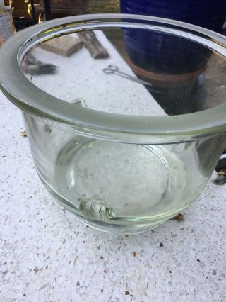 Rare Vintage Extra Large Kimax Kimble Borosilicate Glass Desiccator No Lid