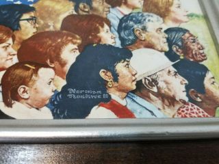 Rare 1979 Norman Rockwell ' s America Print On Porcelain w/COA Franklin Gallery 2