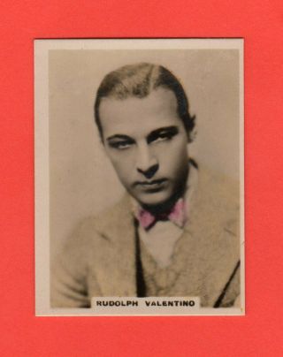 1920 11 Rudolph Valentino Bat Cinema Stars,  Set 5 Film Card Rare