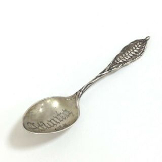 Vintage Mechanics Sterling Co Atlanta Georgia Demitasse Souvenir Spoon 8.  2g