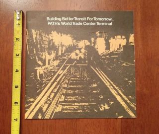 Rare Pre 9/11 World Trade Center Path Terminal Construction Booklet Twin Towers