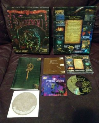 Elder Scrolls 2 Daggerfall (1996) Bethesda Rare Holographic Big Box Pc Complete