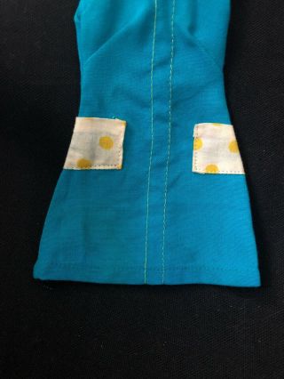 Vintage American Character TRESSY Doll Dress Blue Turquoise Shift 3