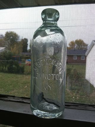 Hutch Soda Lexington Ky Hutchinson Bottle Old Antique Kentucky Bottles