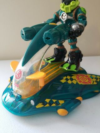 2002 Mattel Rescue Heroes Scooba Diver Figure With Water Craft Jetski Rare 78438 2
