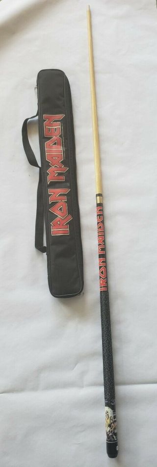 Rare Iron Maiden Killers Pool Billiards Cue Stick With Carrying Case 2000 - 2004