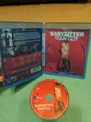 Babysitter Wanted (Blu - ray,  2019) Region English audio RARE HORROR 2
