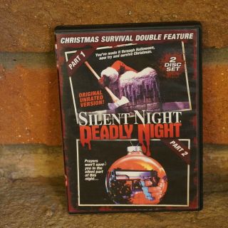 Silent Night,  Deadly Night Part 1 & Part 2 (dvd) 2 Disc Set.  Rare Oop