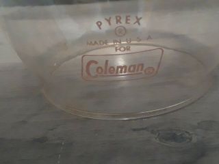 Coleman 200a Lantern Globe Arched Pyrex With Lantern Logo