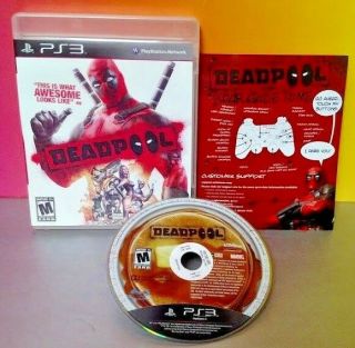 Deadpool - Ps3 Sony Playstation 3 Rare Game Complete Dead Pool Marvel Heroes