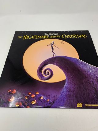 The Nightmare Before Christmas Laserdisc Widescreen Ac - 3 Ac3 Dolby Digital Rare