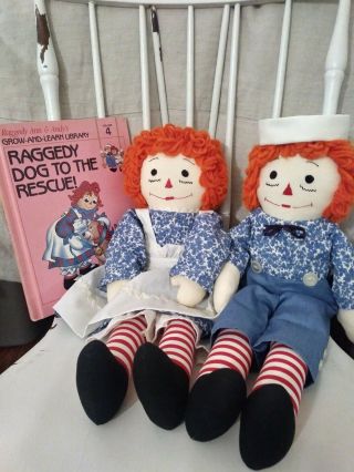 Raggedy Ann And Andy Dolls With Book Vol.  4