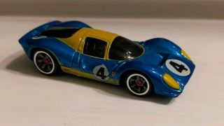 Hot Wheels Ferrari Racer Series Blue Yellow 60 Years 300 P4 Rare Vhtf