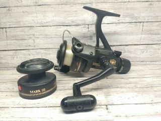 Vintage Shimano Mark 3 Iii Spinning Fishing Reel Rear Drag Fighting Extra Spool