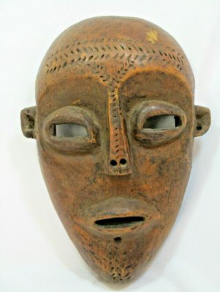 Vintage Antique African Wood Mask Ceremonial Tribal