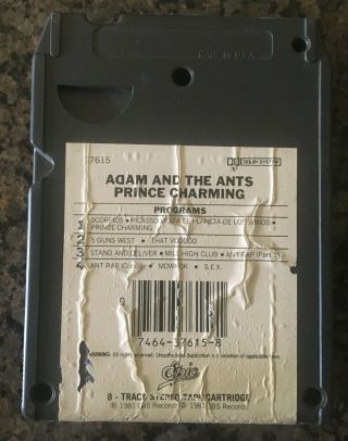 Adam And The Ants 8 Track Tape Prince Charming RARE RARE RARE Wave Punk 1981 2