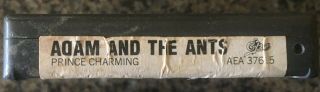 Adam And The Ants 8 Track Tape Prince Charming RARE RARE RARE Wave Punk 1981 3
