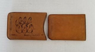 Antique Vtg 1909 CONEY ISLAND Leather Souvenir Cigar Case Holder Pouch 3