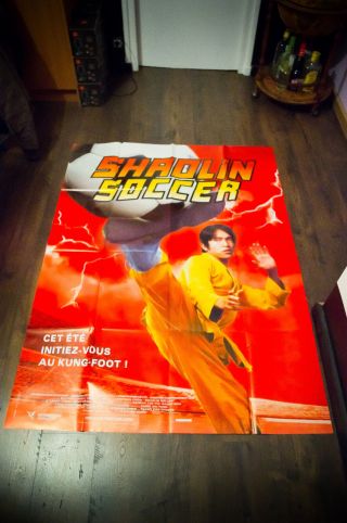Shaolin Soccer 4x6 Ft Rare Vintage French Grande Movie Poster 2002