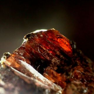 Mangan - Diaspore Red - Orange Crystals Rare Postmasburg,  South Africa