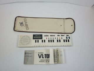 Rare Vintage Casio Vl - Tone Vl - 1 Keyboard Electronic W Case Instructions