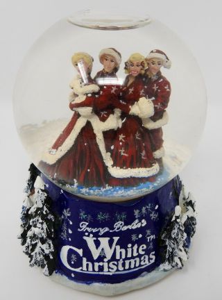 Rare Paramount Pictures Irving Berlin White Christmas Snow Globe Musical Crosby