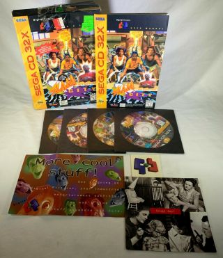 Slam City With Scottie Pippen (sega Genesis Cd 32x,  1995) Cib Complete Rare