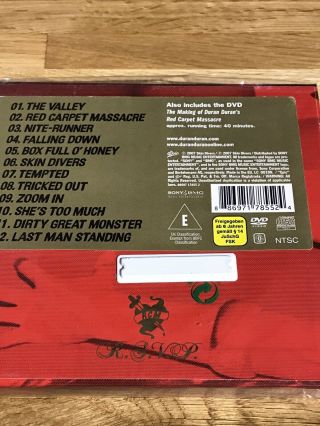 Rare Duran Duran Red Carpet Massacre 2 Disc Set CD & DVD 2