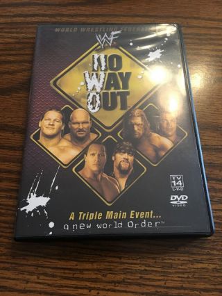 No Way Out 2002 Wwf Dvd Usa Release Wwe Wrestling Hhh Oop Rare