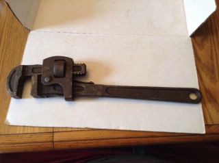 Antique 14 " Inch Heavy Duty Pipe Wrench 2 " Jawsusa Made Drop Forged Steel