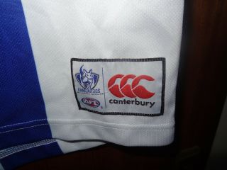 Rare Canterbury North Melbourne Kangaroos AFL football Shirt - Size mens large 3