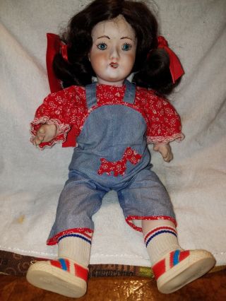 Vintage Max Handwerck Doll Made In Germany 17 " With Clothes