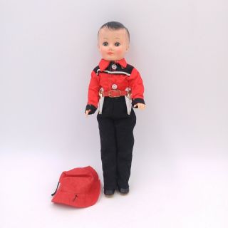 Vintage Vogue Rubber Doll - Red Cowboy Outfit W/ Holsters And Sleepy Eyes