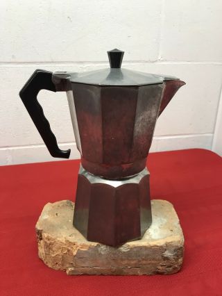 Rare 2 Cup Cast Aluminum Stove Top Expresso Coffee Pot Percolator