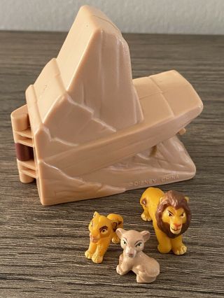 Vintage 1995 Disney The Lion King Mini Pride Rock Polly Pocket Playset Complete