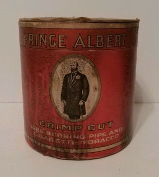 Antique/vintage Prince Albert Cardboard Tobacco Tin Possibly 1930s Rare