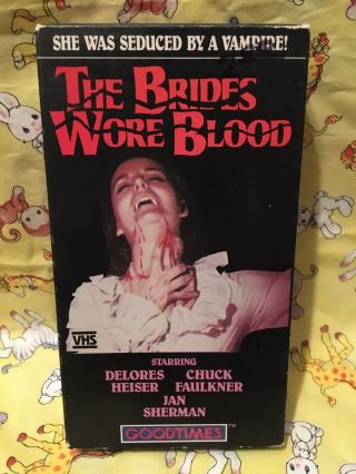 The Brides Wore Blood Vhs - Rare Cult Horror