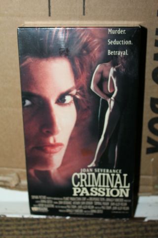 Vintage Vhs 1994 Criminal Passion Erotic Thriller Joan Severance Rare