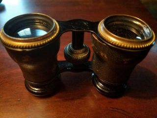 Antique Vintage Chevalier Paris Opera Glasses Binoculars With Case