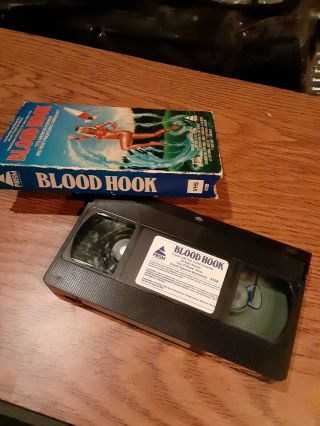 Blood Hook VHS 1986 Prism Video Mark Jacobs Lisa Todd Patrick Danz Rare Horror 3