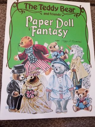 Vintage Paper Dolls: 1984 The Teddy Bear Pd Fantasy Pj Rosamond Uncut