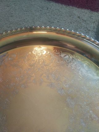 WM Rogers Silver Plate Serving Tray 10 